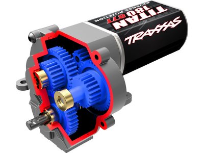 Traxxas převodovka kompletní speed range 9.70:1 s motorem