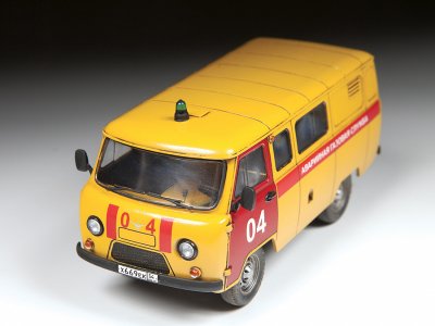 Zvezda UAZ-452 3909 pohotovostní vozidlo plynařů (1:43)