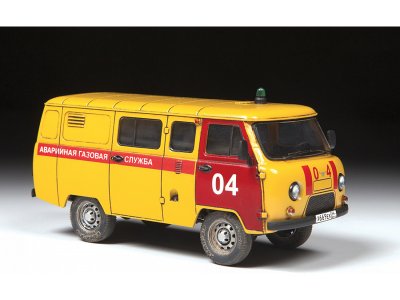 Zvezda UAZ-452 3909 pohotovostní vozidlo plynařů (1:43)