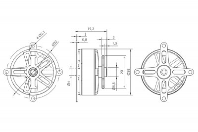 KAVAN Brushless Motor PRO 2813-1500