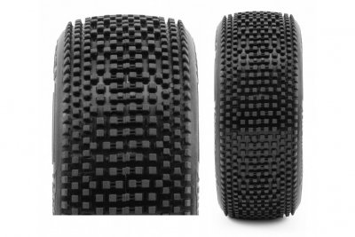 HOT DICE V2 BUGGY C1 (SUPER SOFT) nalepené gumy, černé disky, 2 ks.