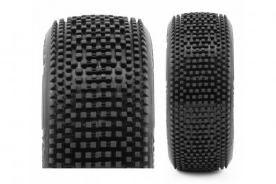 HOT DICE V2 BUGGY C3, (MEDIUM) nalepené gumy, černé disky, 2 ks.