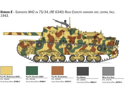 Italeri 6584 Tank Semovente M42 da 75/34 (1:35)