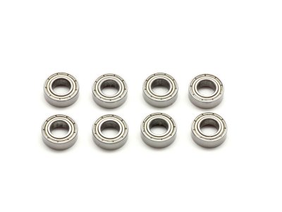 SWORKz kuličkové ložiska s kovovou prachovkou 6x12x4mm, 8 ks.
