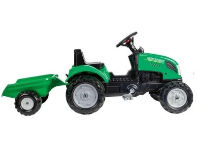 FALK - Šlapací traktor Green s vlečkou