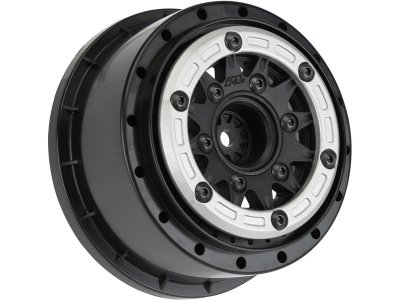 Pro-Line disk 2.2/3.0" Raid bead lock H12/H14 SC stříbrno-černý (2)
