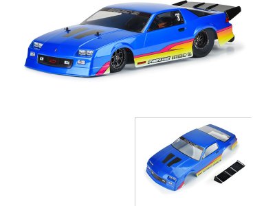 Pro-Line karosérie 1:10 1985 Chevrolet Camaro IROC-Z modrá (pro 22S Drag Car)