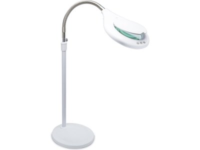 Lightcraft podlahová LED lampa s lupou a podstavcem