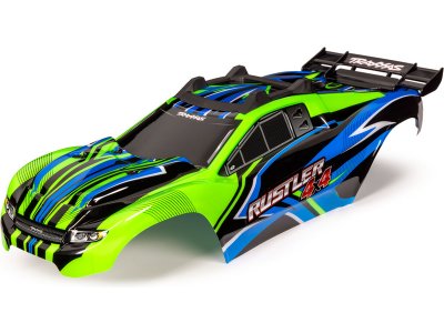 Traxxas karosérie Rustler 4X4 zeleno-modrá