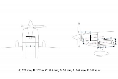 90" Extra NG 2290mm 60cc Červeno-Černá