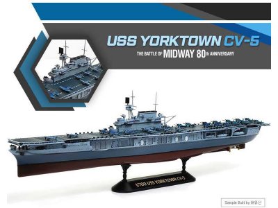 Academy lod 14229 - USS Yorktown CV-5 Battle of Midway (1:700)