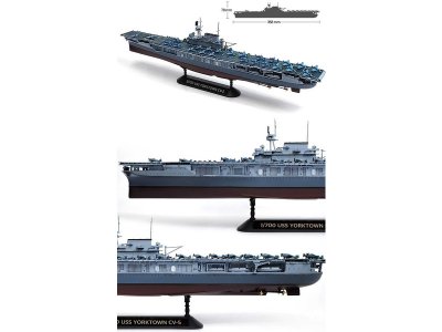 Academy lod 14229 - USS Yorktown CV-5 Battle of Midway (1:700)