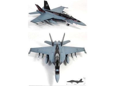 Academy Boeing F/A-18F USN VFA-154 Black Knight (1:72)