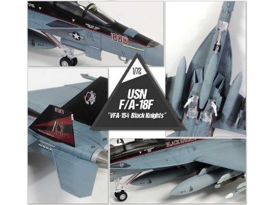 Academy Boeing F/A-18F USN VFA-154 Black Knight (1:72)