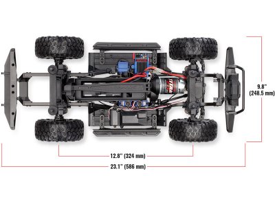 Traxxas TRX-4 Land Rover Defender 1:10 TQi RTR s navijákem černý