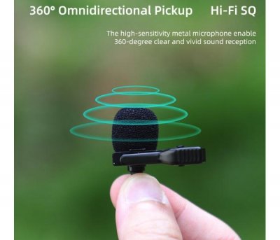 Lavalier Microphone for DJI Osmo Action 3