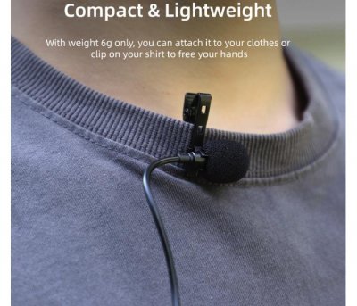 Lavalier Microphone for DJI Osmo Action 3