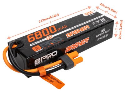 Spektrum Smart G2 Pro LiPo 11.1V 6800mAh 120C IC5