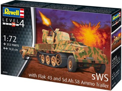 Revell 03293 - sWS mit Flak-Aufbau als Sfl. mit 3,7cm Flak 43 (1:72)