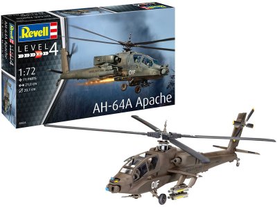 Revell vrtulník 03824 - AH-64A Apache (1:72)