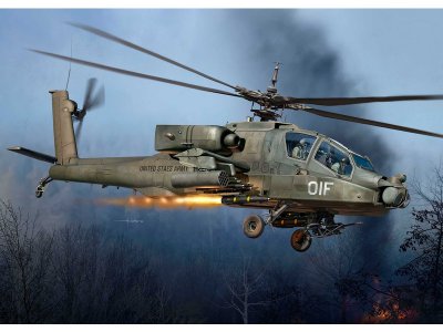 Revell vrtulník 03824 - AH-64A Apache (1:72)