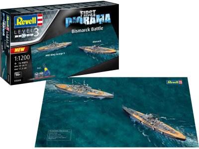 Revell Set lodě 05668 - Bismarck Battle (1:1200)