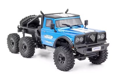 RTR HOBBYTECH CRX18 Truck Trial 1/18, 6wd, krátká verze, - modrý