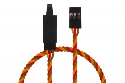 Prodlužovací kabel kroucený 60cm JR s pojistkou (PVC)