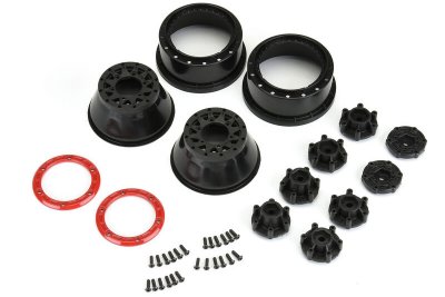 Disky Raid SC 2.2"/3.0", 12 a 14mm šestihran, (2 ks.), Bead-Loc , červeno/černé