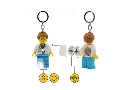 LEGO svítící klíčenka - Iconic Doktor