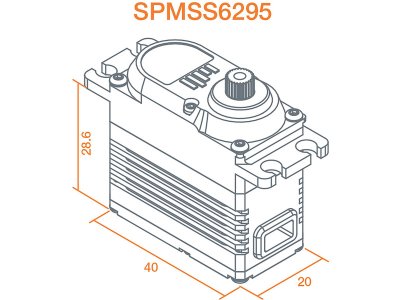 Spektrum servo S6295 High Speed High Torque BL HV MG
