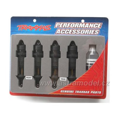 Traxxas tlumič GTR hliník/PTFE, pístnice TiN (4)