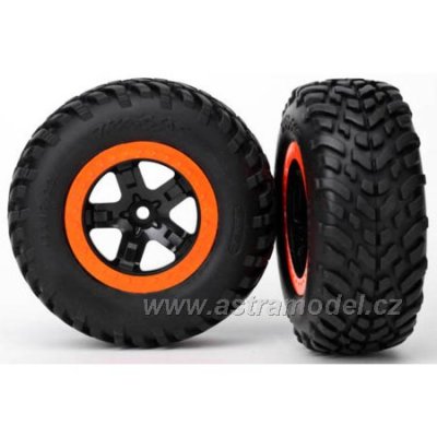 Traxxas kolo 2.2/3.0", disk SCT černo-oranžový, pneu SCT (2)