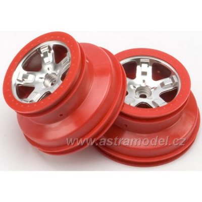 Traxxas disk 2.2/3.0" SCT saténový-červený (2) (2WD přední)