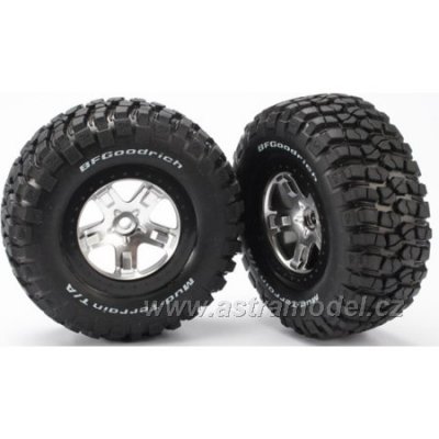 Traxxas kolo 2.2/3.0", disk SCT saténový-černý, pneu KM2 (2)