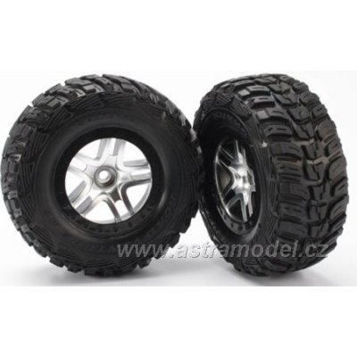 Traxxas kolo 2.2/3.0", disk SCT Split-Spoke saténový-černý, pneu Kumho (2) (2WD přední)