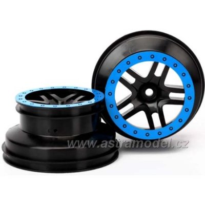 Traxxas disk 2.2/3.0" SCT Split-Spoke černý-modrý (2)