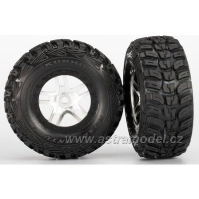 Traxxas kolo 2.2/3.0", disk SCT Split-Spoke saténový-černý, pneu Kumho S1 (2)