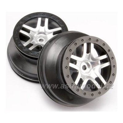 Traxxas disk 2.2/3.0" SCT Split-Spoke saténový-černý (2)