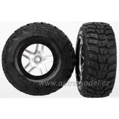 Traxxas kolo 2.2/3.0", disk SCT Split-Spoke saténový-černý, pneu Kumho S1 (2)