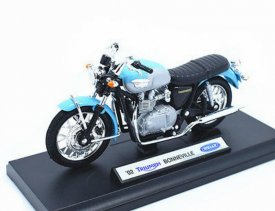 Welly 1:18 Triumph 2002 Bonneville (blue)