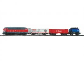 PIKO 57154 HO Analogový set - vlak s lokomotivou BR218 DB Cargo s kolejemi s podložím